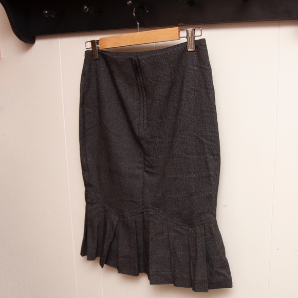 Pencil Skirt with Pleated bottom
